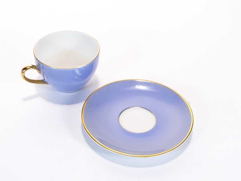 Filiżanka do kawy, porcelana niebieska, TK Thun, Czechosłowacja, lata 50. - 179571