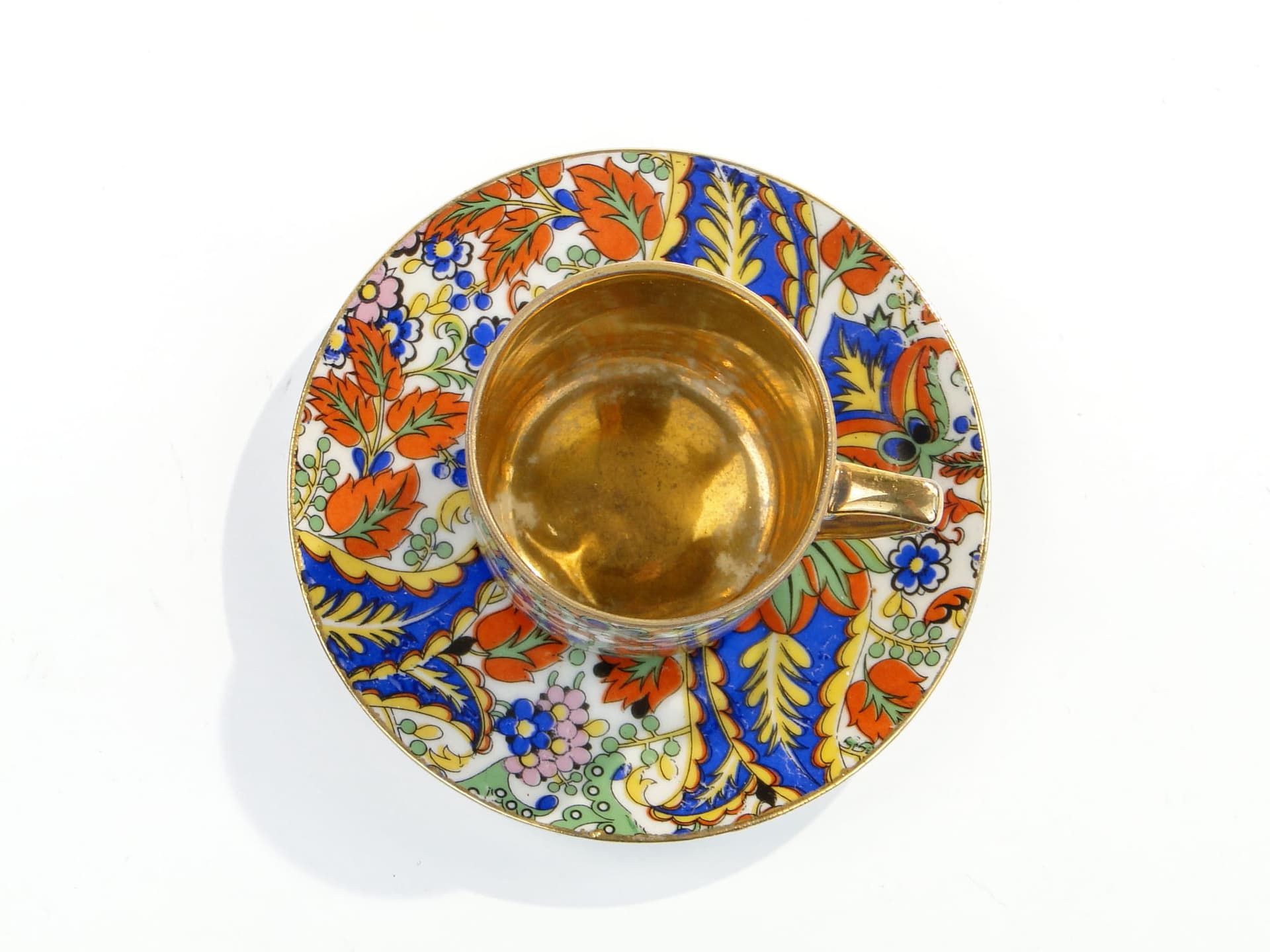 Filiżanka do mokki Donatello imari, porcelana multikolor, Altrohlau, Czechosłowacja, lata 20. - 179596