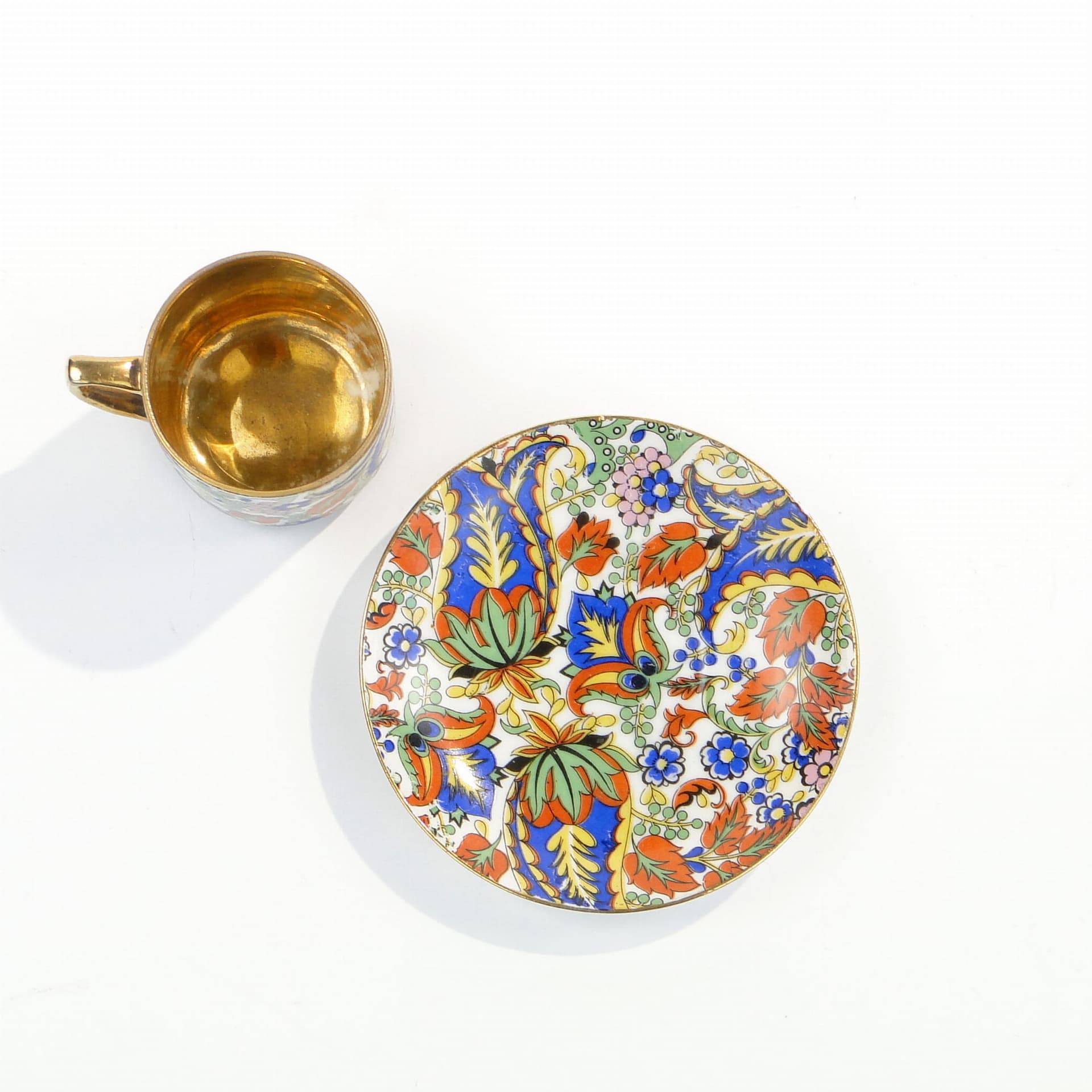 Filiżanka do mokki Donatello imari, porcelana multikolor, Altrohlau, Czechosłowacja, lata 20. - 179592