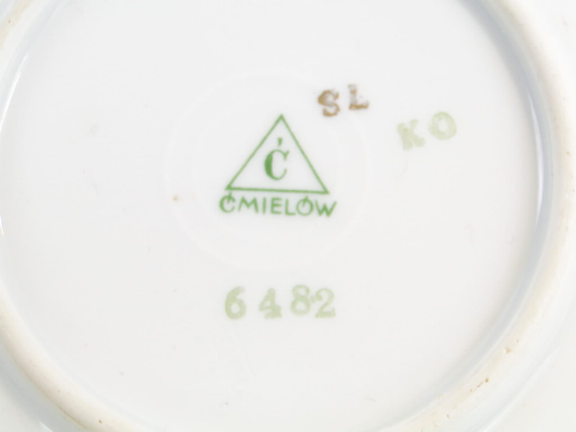 Tea Cup Art Deco, white porcelain, Ćmielów, Poland, 1930s. - 179624