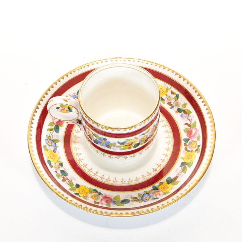 Filiżanka do mokki Biedermeier, porcelana biała, początek XX wieku - 179632