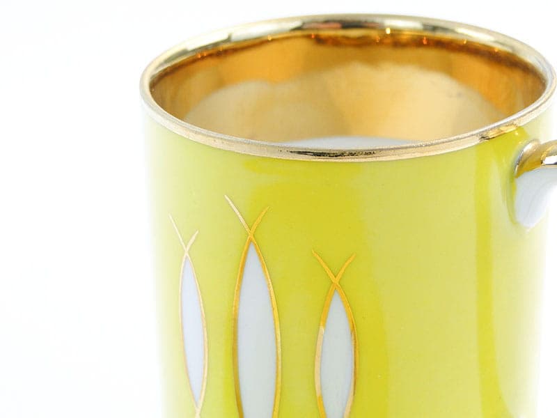 Filiżanka London, żółta porcelana, proj. W. Potacki, Ćmielów, Polska, lata 60. - 179702