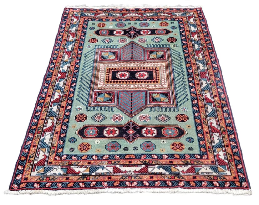 Rug Kazak, multicolor wool, Azerbaijan, 19th c.
