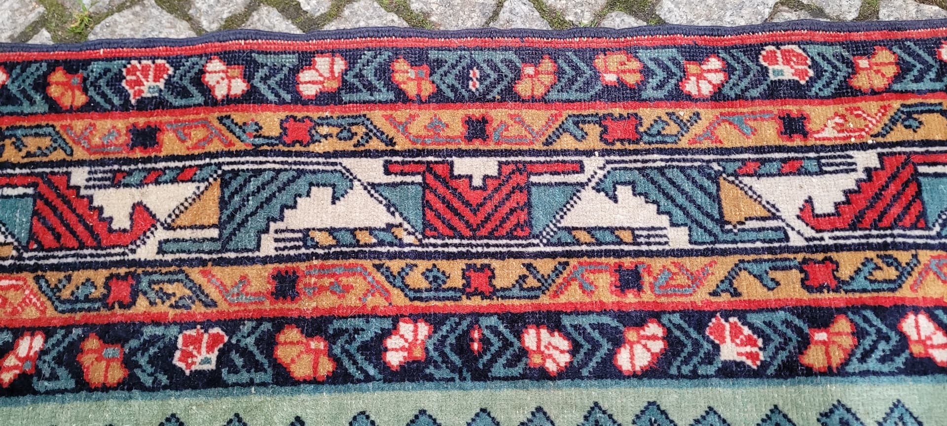 Rug Kazak, multicolor wool, Azerbaijan, 19th c. - 179803