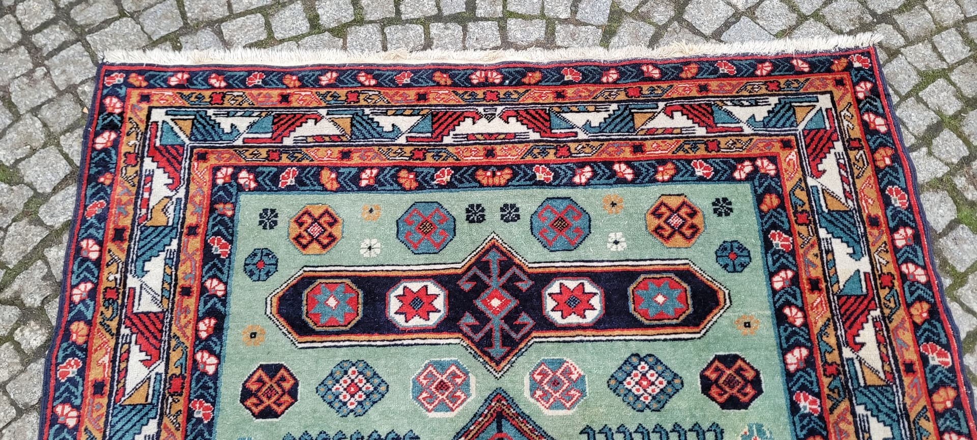 Rug Kazak, multicolor wool, Azerbaijan, 19th c. - 179804