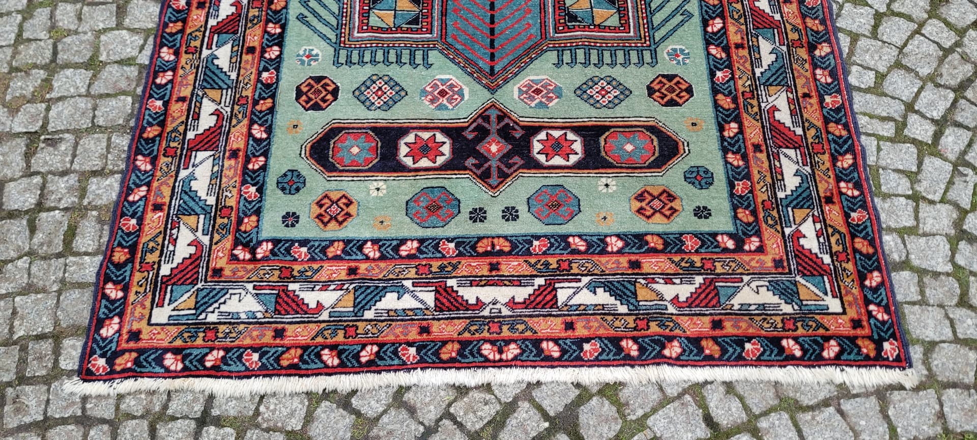 Rug Kazak, multicolor wool, Azerbaijan, 19th c. - 179798