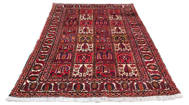 Persian Rug Bakhtiari 205x310 cm, red, wool, Iran - DIMENSION