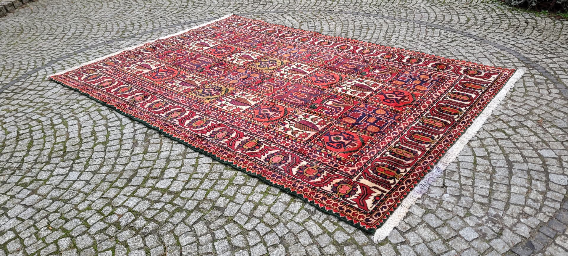 Persian Rug Bakhtiari 205x310 cm, red, wool, Iran - 179816