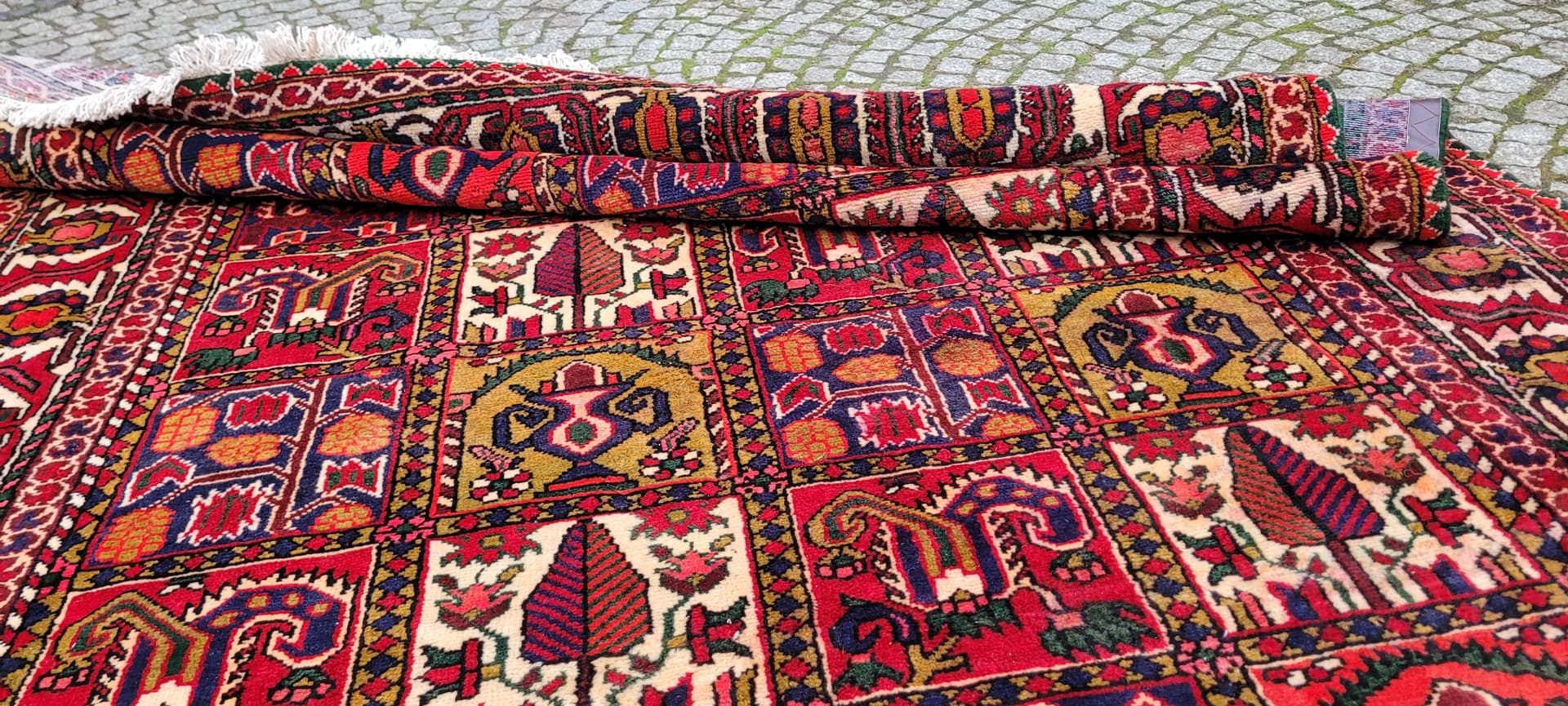 Persian Rug Bakhtiari 205x310 cm, red, wool, Iran - 179815