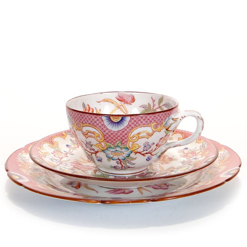 Zestaw śniadaniowy orientalny, multikolor, porcelana, Francja, XIX w. - 179837