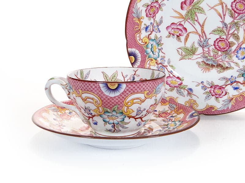 Zestaw śniadaniowy orientalny, multikolor, porcelana, Francja, XIX w. - 179838