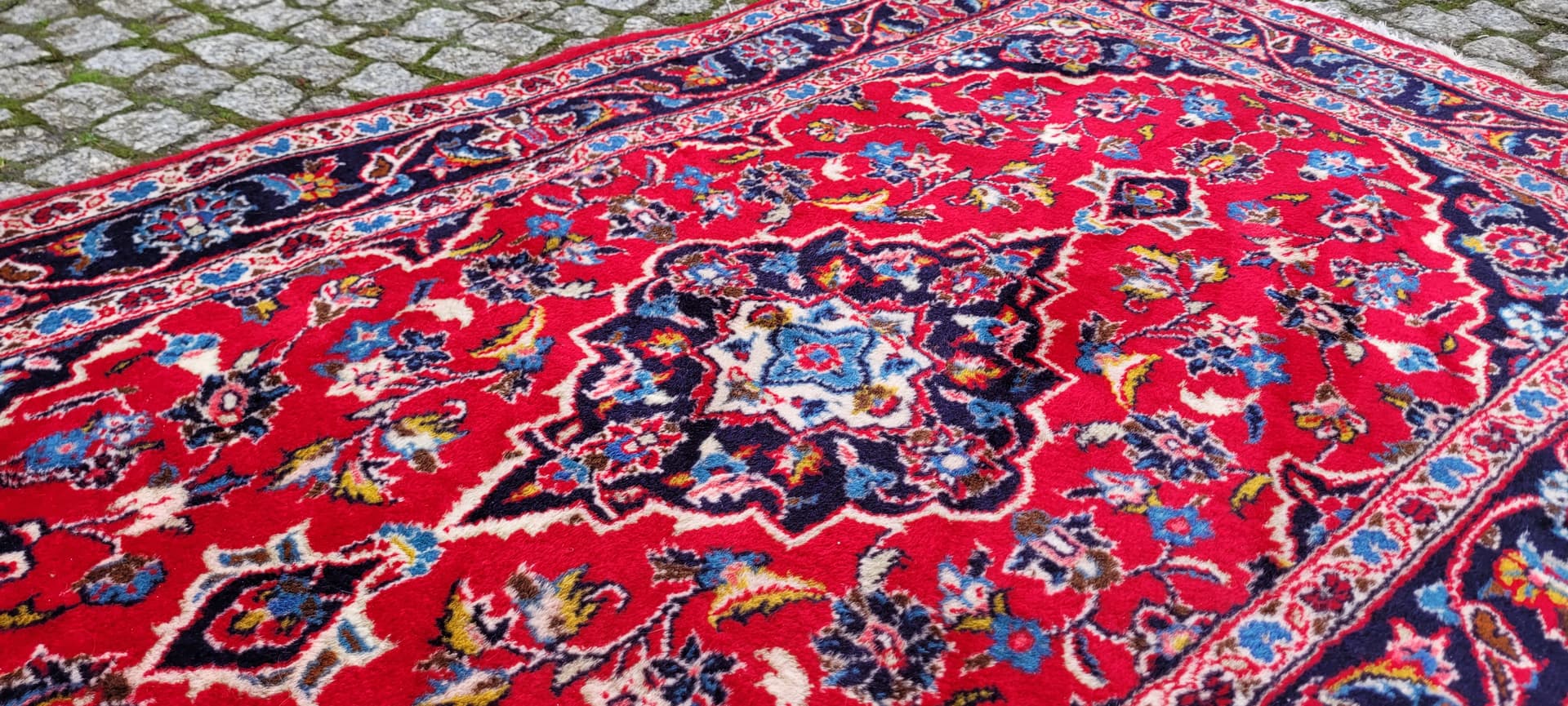 Rug Kashan, 92x160 cm, red, wool, Iran, early 20th c. - 179932