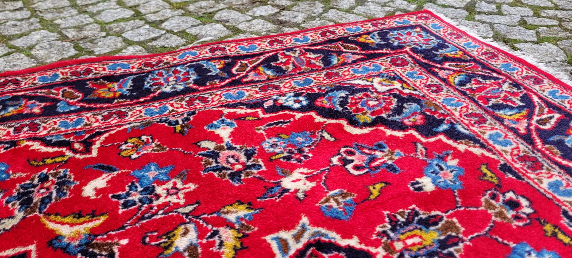 Rug Kashan, 92x160 cm, red, wool, Iran, early 20th c. - 179929