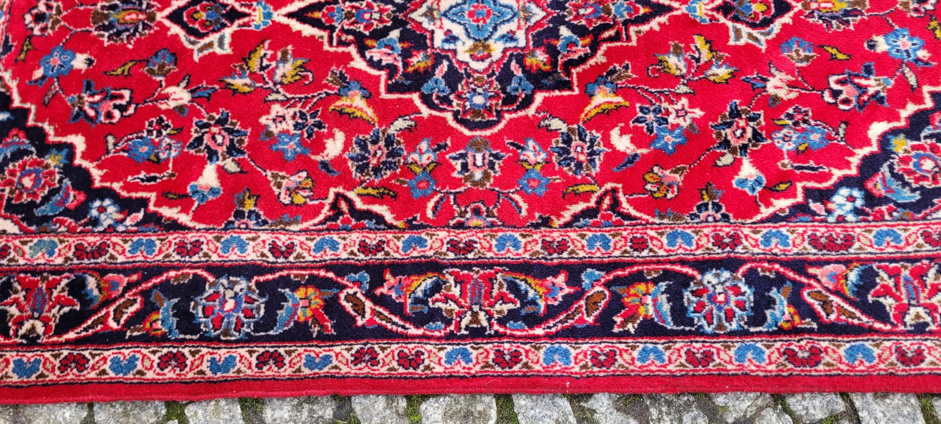 Rug Kashan, 92x160 cm, red, wool, Iran, early 20th c. - 179931