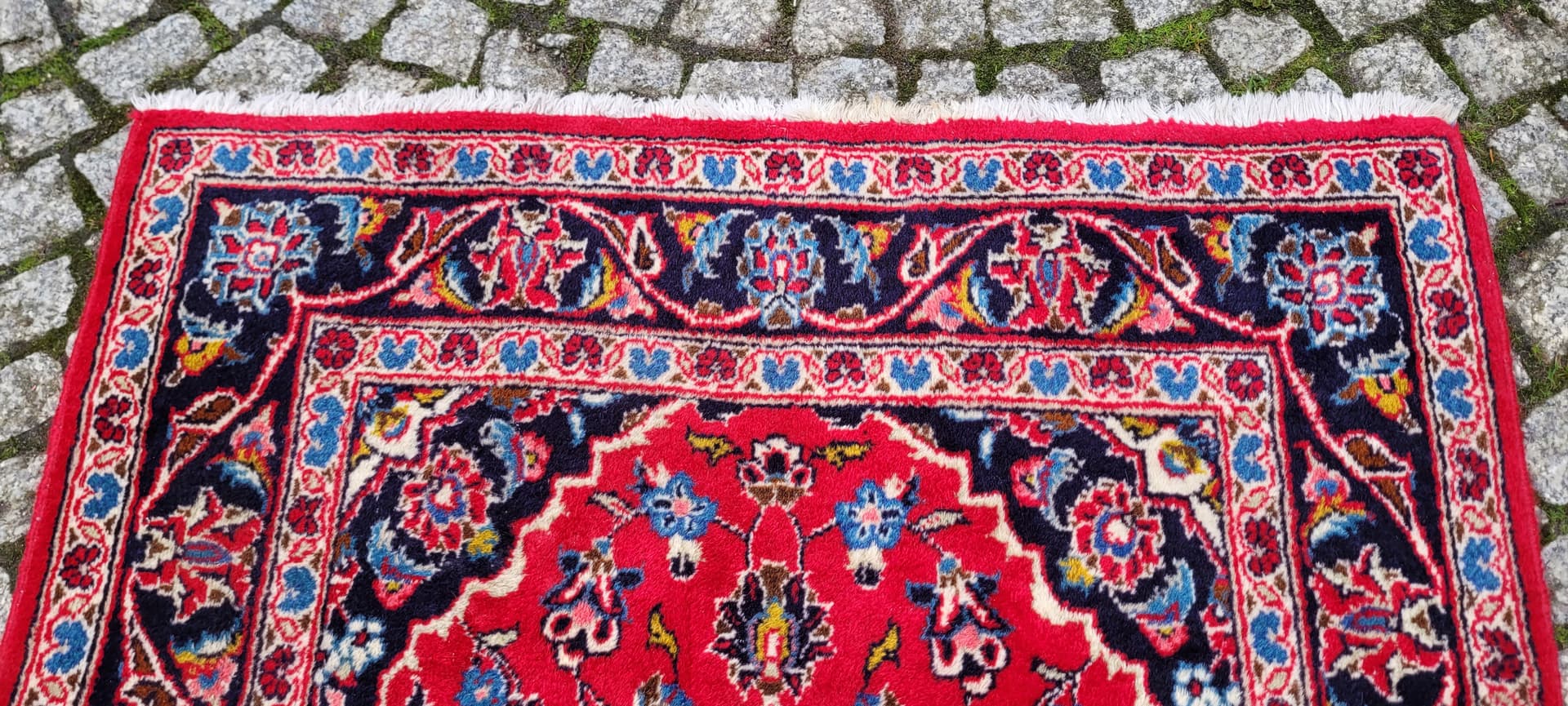 Rug Kashan, 92x160 cm, red, wool, Iran, early 20th c. - 179935