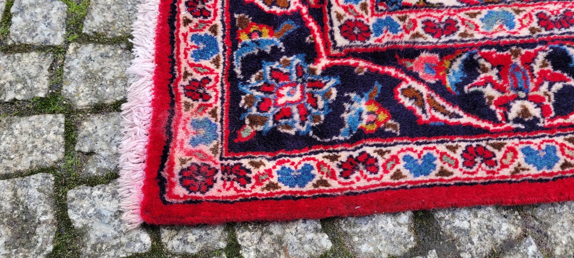 Rug Kashan, 92x160 cm, red, wool, Iran, early 20th c. - 179934