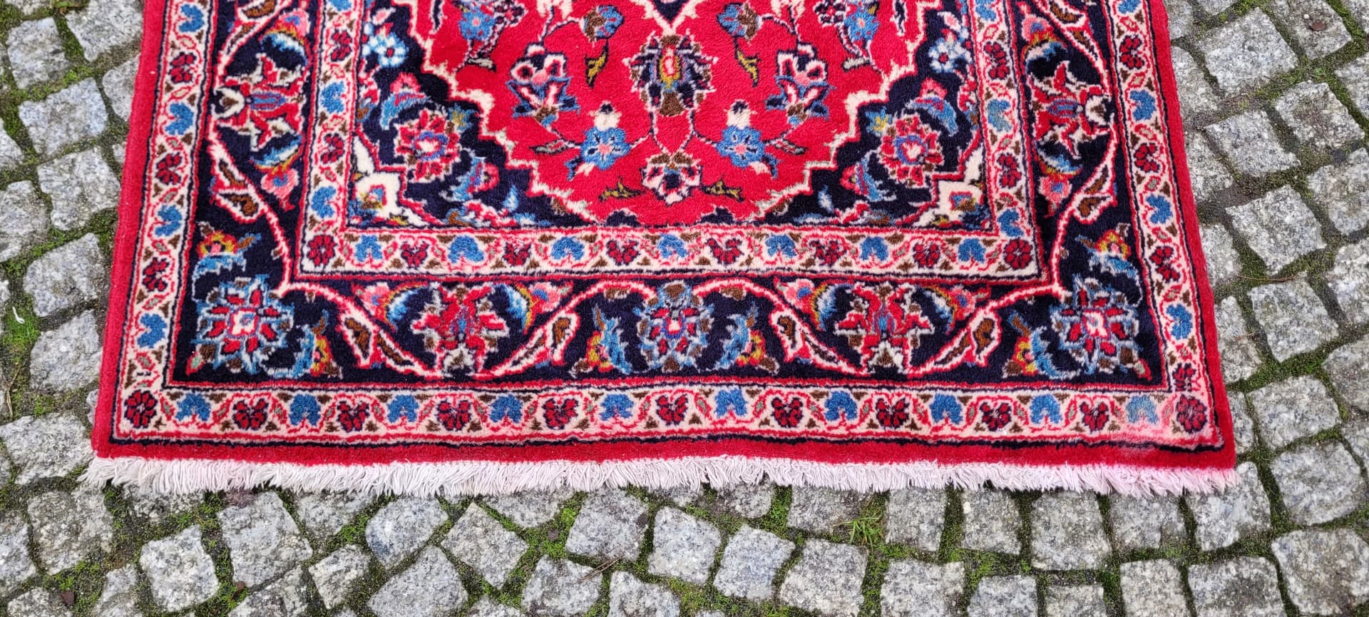 Rug Kashan, 92x160 cm, red, wool, Iran, early 20th c. - 179937