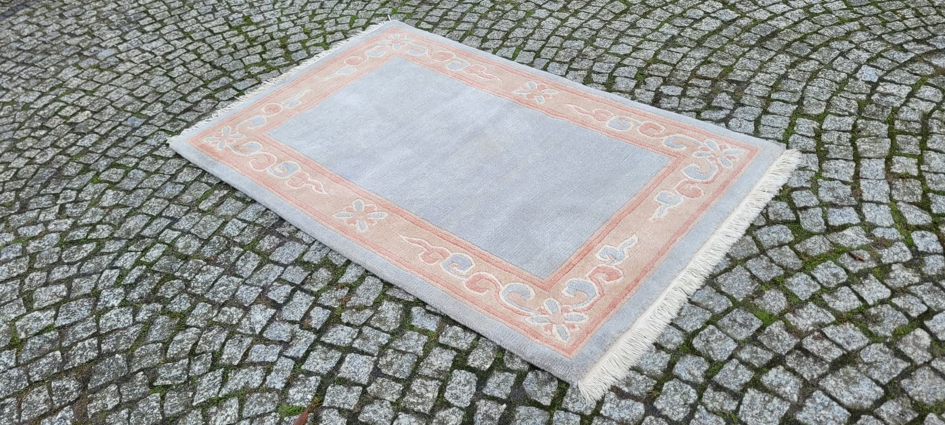 Rug Nepal 153x74 cm, grey, wool, India - 179953