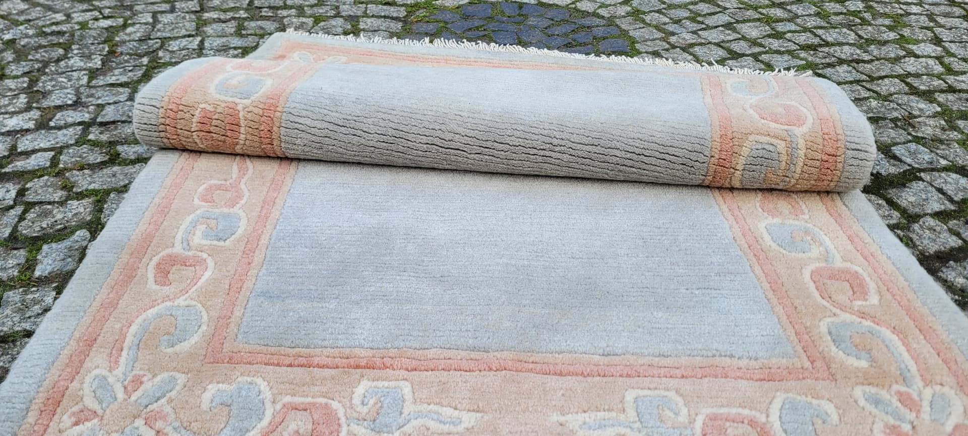 Rug Nepal 153x74 cm, grey, wool, India - 179947