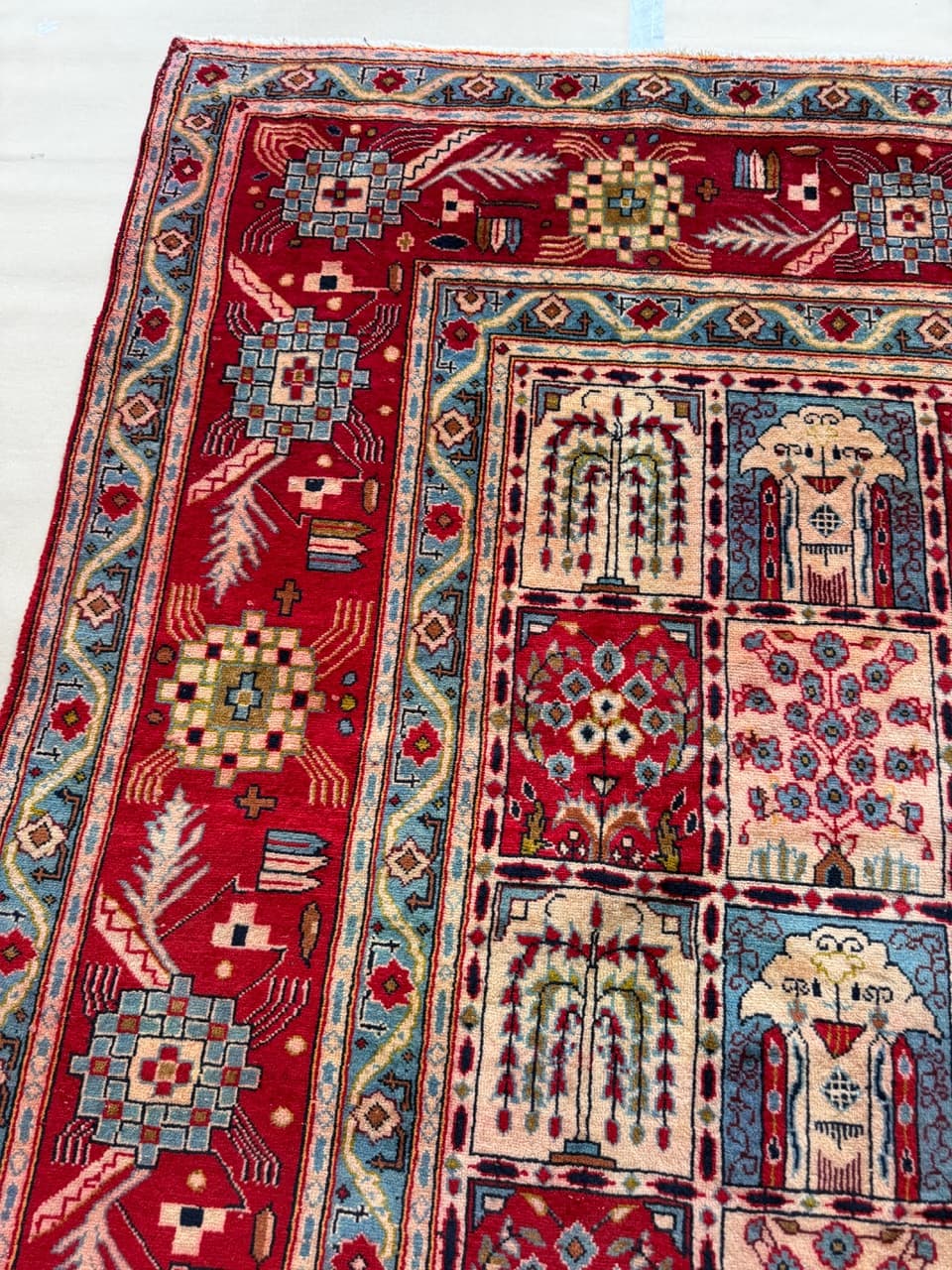 Persian Rug Kashan 325x275 cm, red, wool, Iran - 179992