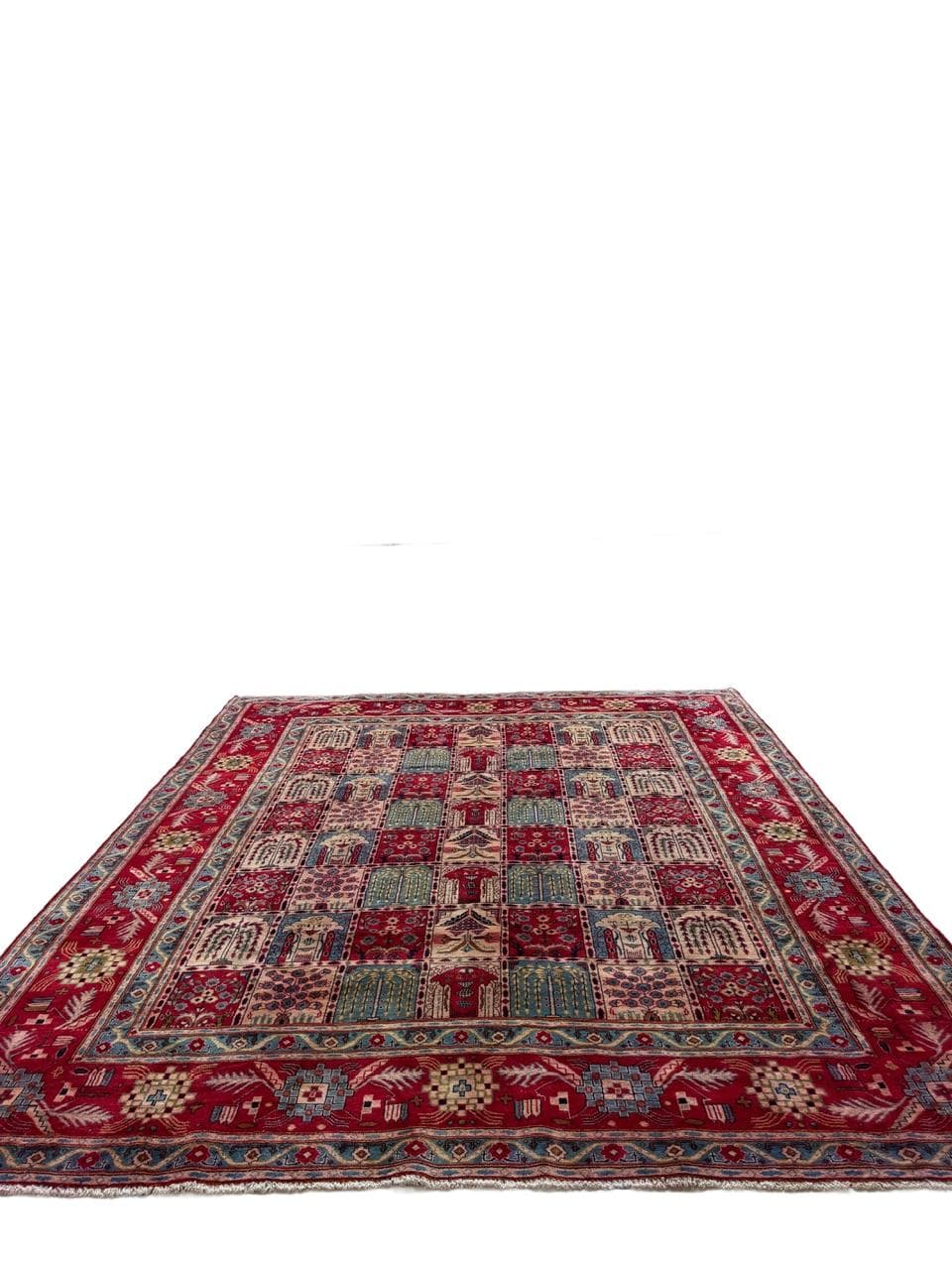 Persian Rug Kashan 325x275 cm, red, wool, Iran