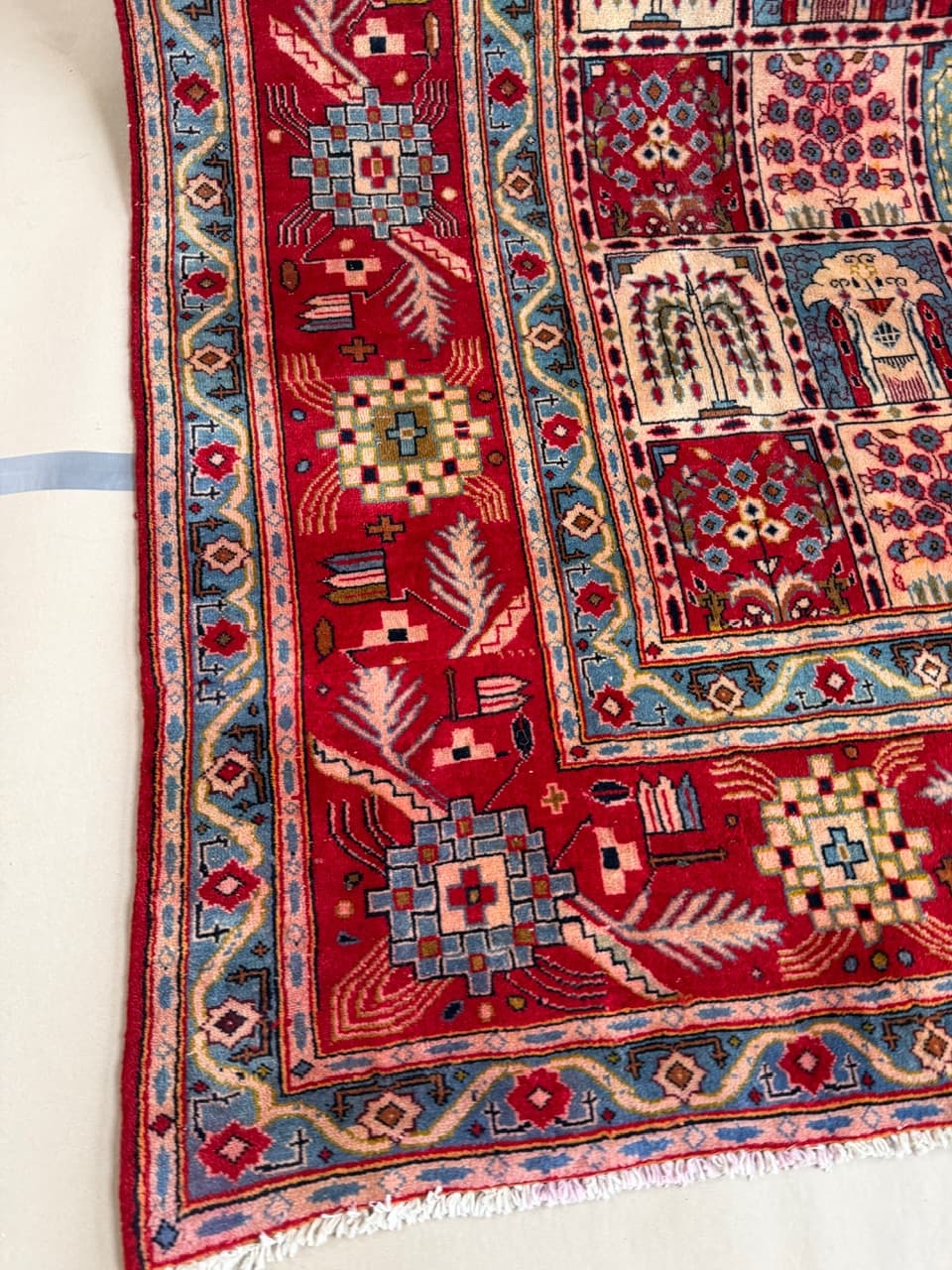 Persian Rug Kashan 325x275 cm, red, wool, Iran - 179986