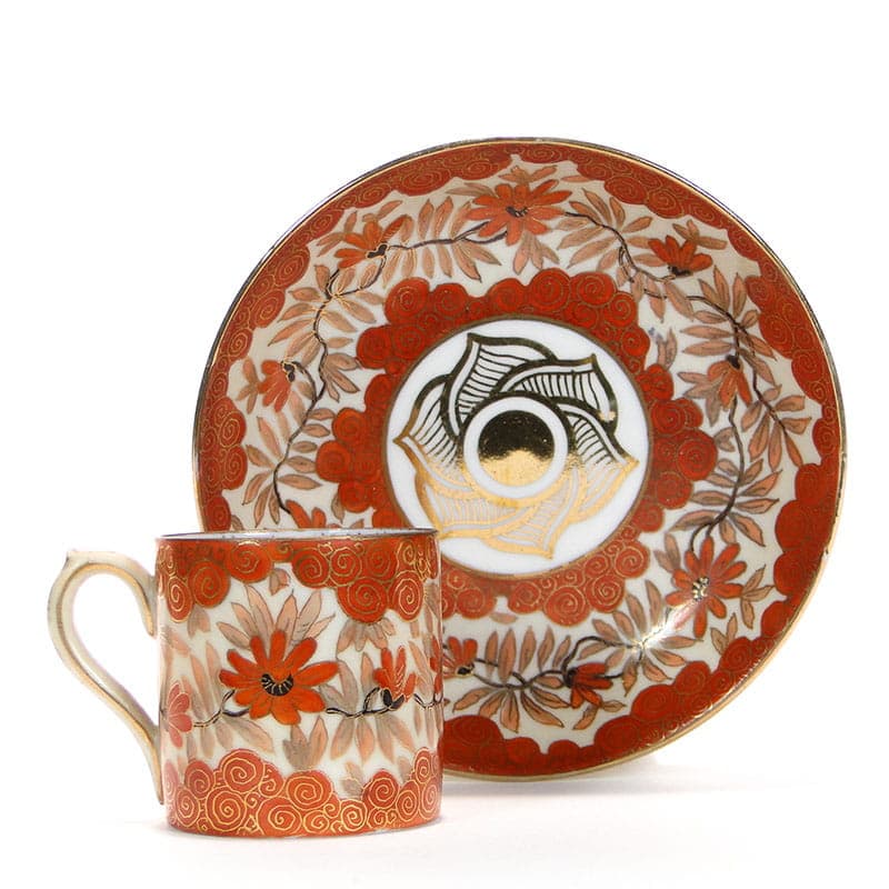 Filiżanka do mokki Biedermeier, multikolor, porcelana, Austria, XIX w.