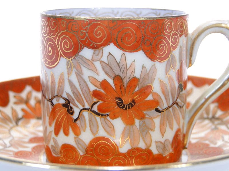 Filiżanka do mokki Biedermeier, multikolor, porcelana, Austria, XIX w. - 180020