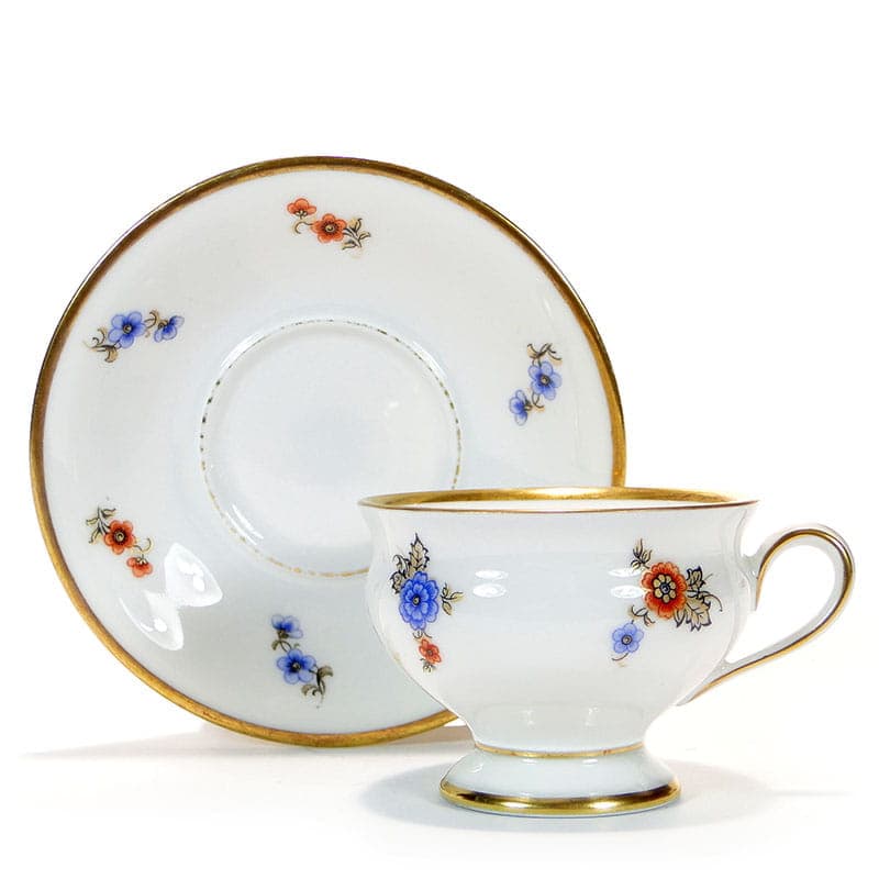 Chocolate Cup Biedermeier, ivory white porcelain, Denmark, early 20th c.