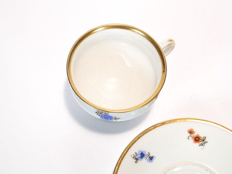 Chocolate Cup Biedermeier, ivory white porcelain, Denmark, early 20th c. - 180074