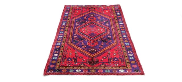 Rug Hamadan 105x164 cm, multicolor wool, Iran - DIMENSION