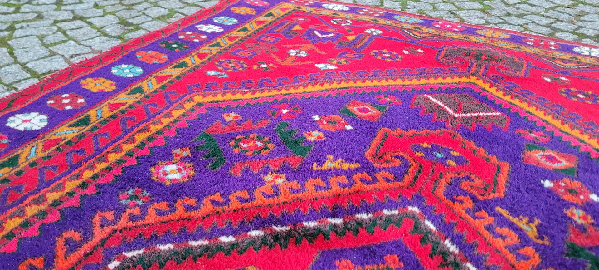 Rug Hamadan 105x164 cm, multicolor wool, Iran - 180116