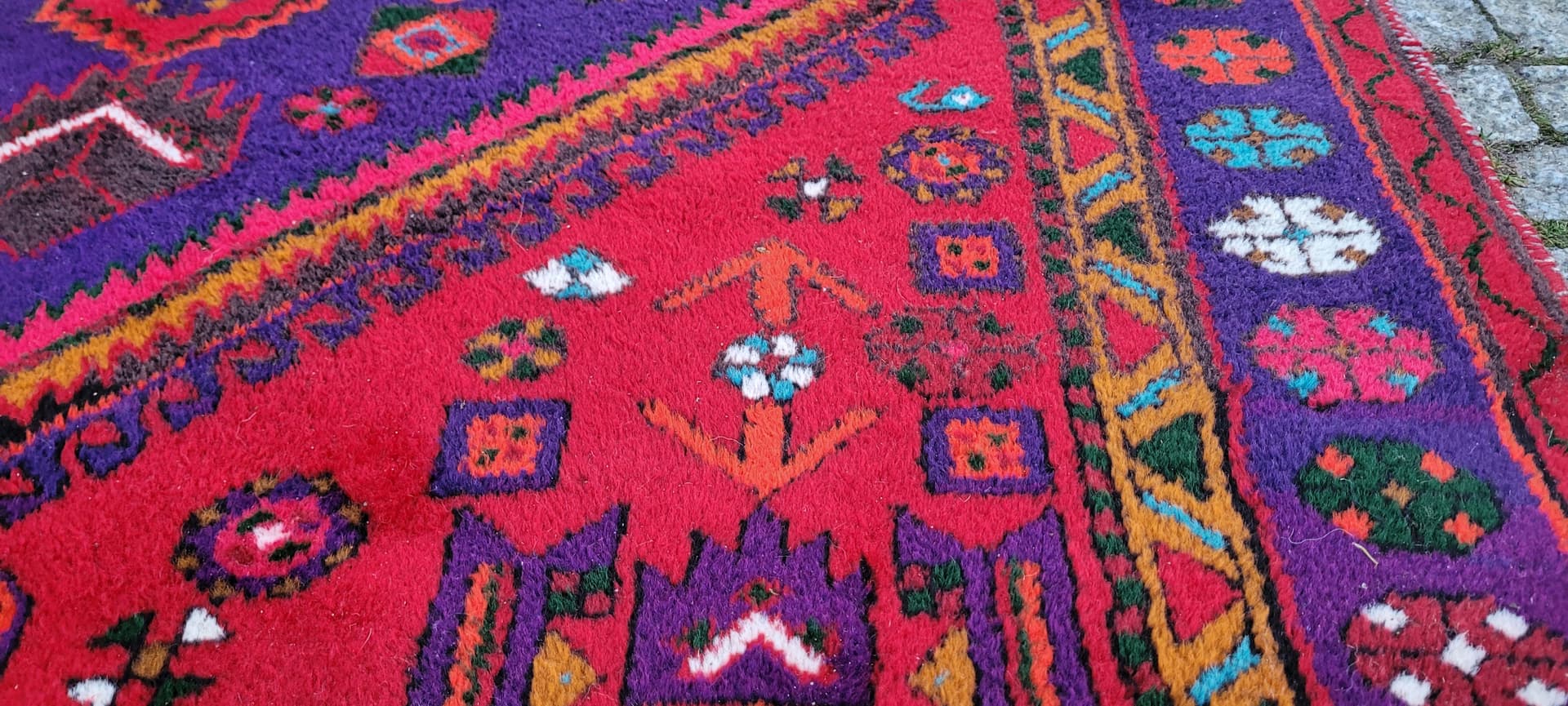 Rug Hamadan 105x164 cm, multicolor wool, Iran - 180114