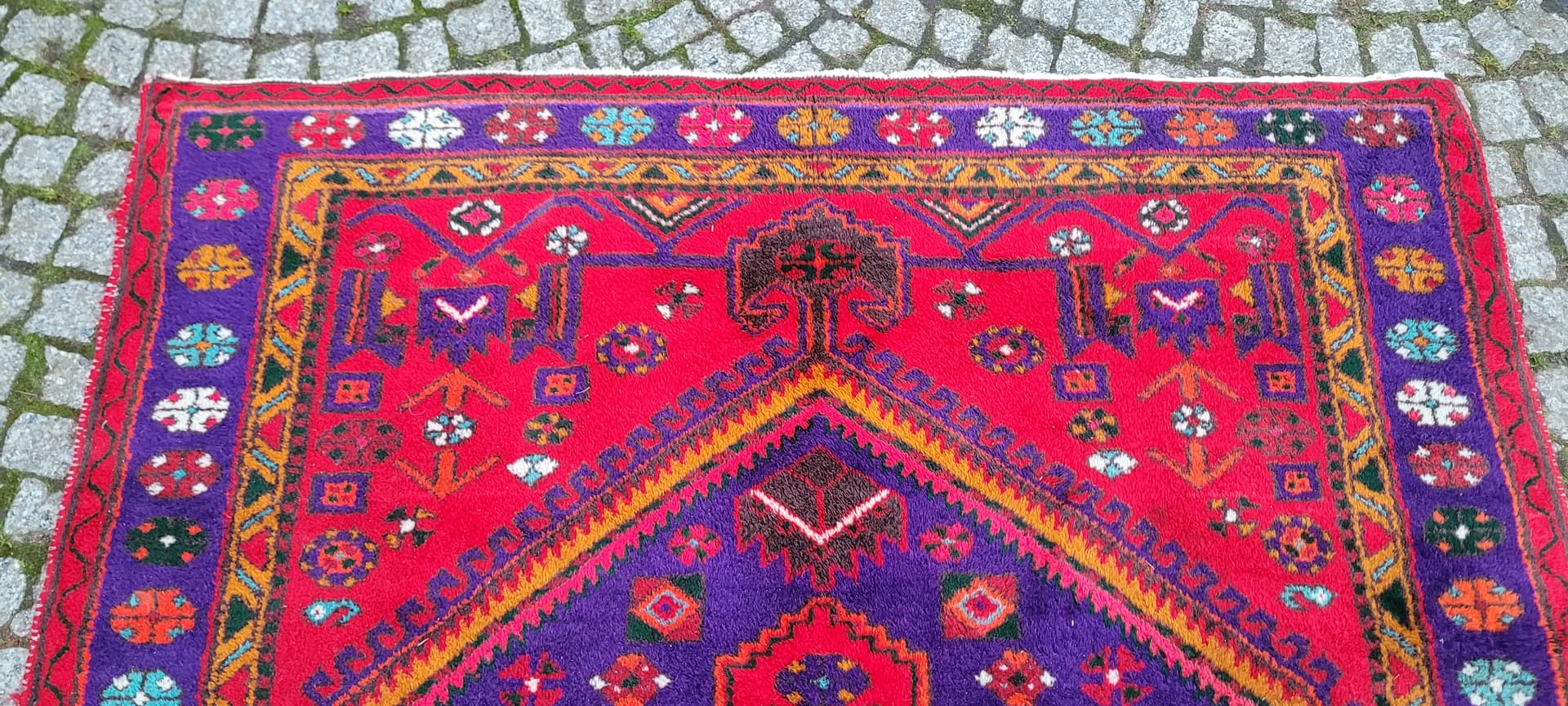 Rug Hamadan 105x164 cm, multicolor wool, Iran - 180127