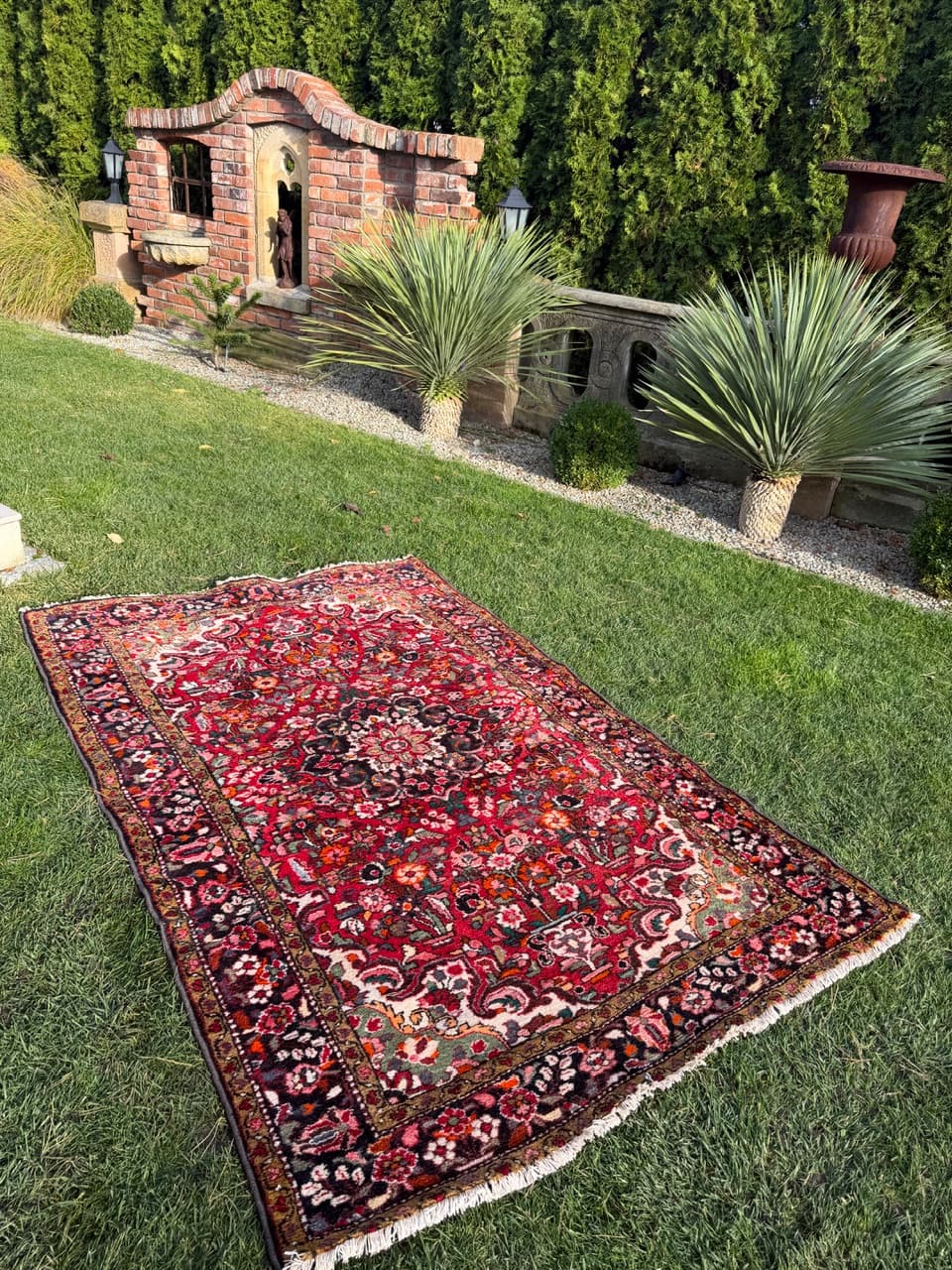 Persian Rug Lilian Hamadan, multicolor wool, Iran, 1990s. - 180133