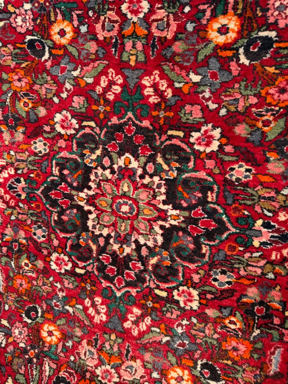 Persian Rug Lilian Hamadan, multicolor wool, Iran, 1990s. - 180130