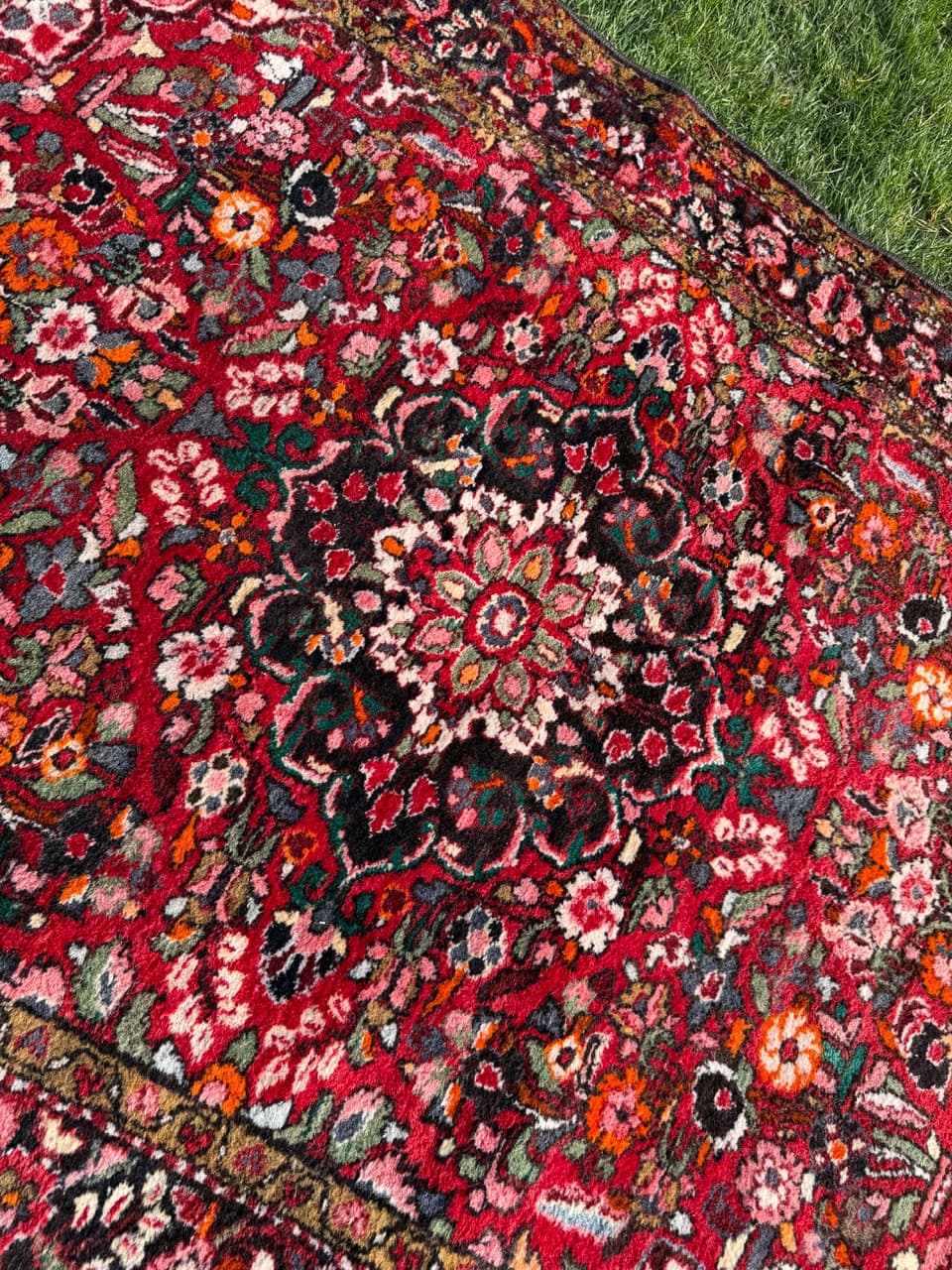 Persian Rug Lilian Hamadan, multicolor wool, Iran, 1990s. - 180143