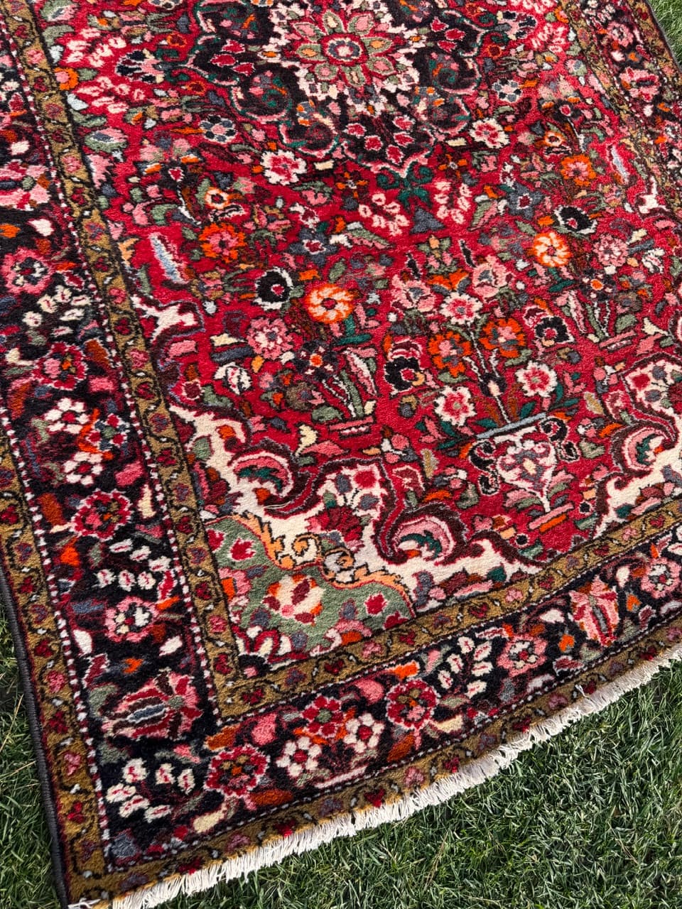 Persian Rug Lilian Hamadan, multicolor wool, Iran, 1990s. - 180135