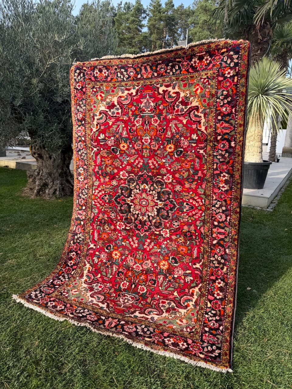 Persian Rug Lilian Hamadan, multicolor wool, Iran, 1990s. - 180140