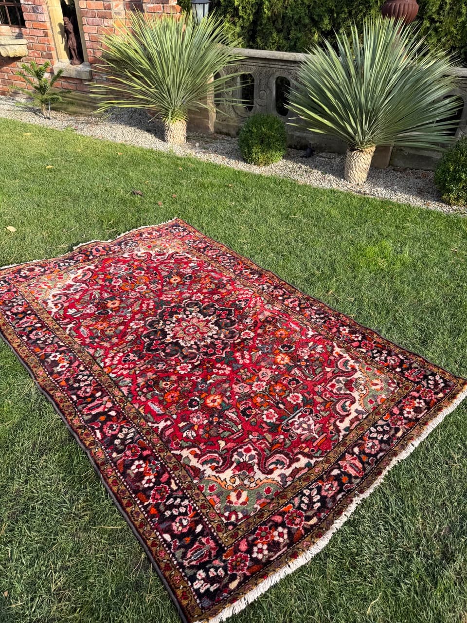 Persian Rug Lilian Hamadan, multicolor wool, Iran, 1990s. - 180134