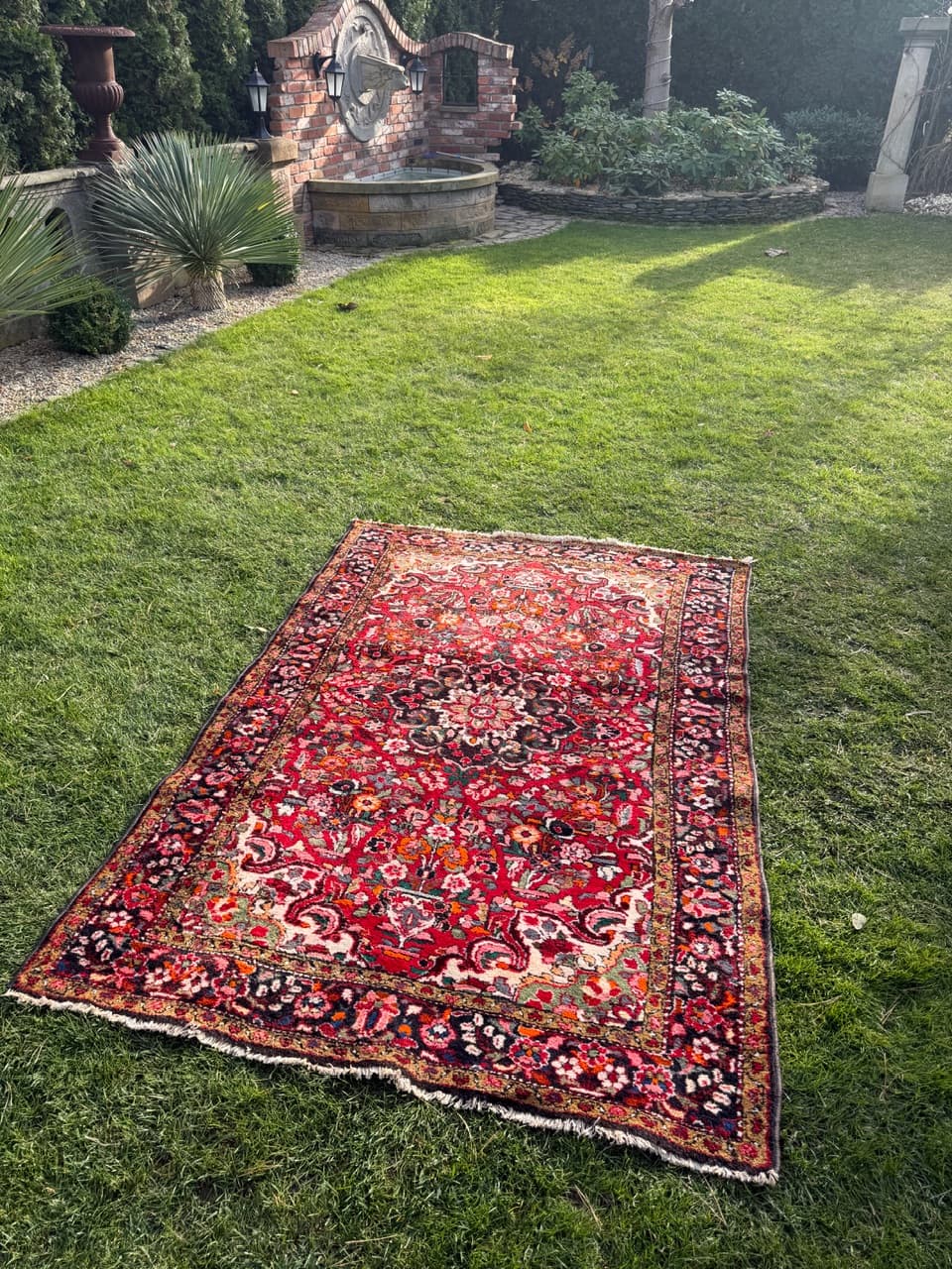 Persian Rug Lilian Hamadan, multicolor wool, Iran, 1990s. - 180141