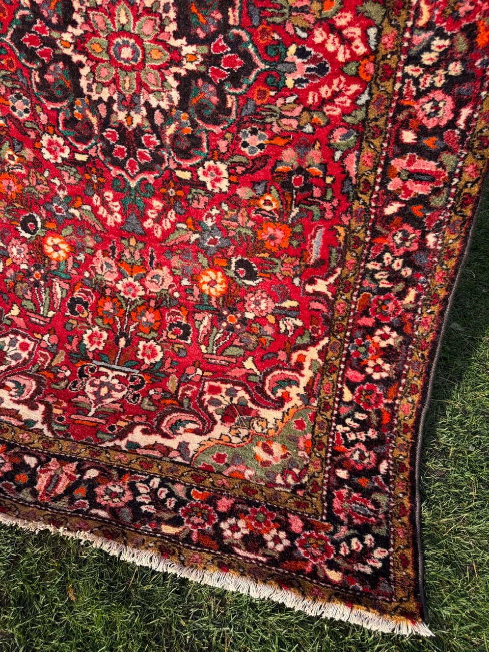 Persian Rug Lilian Hamadan, multicolor wool, Iran, 1990s. - 180138