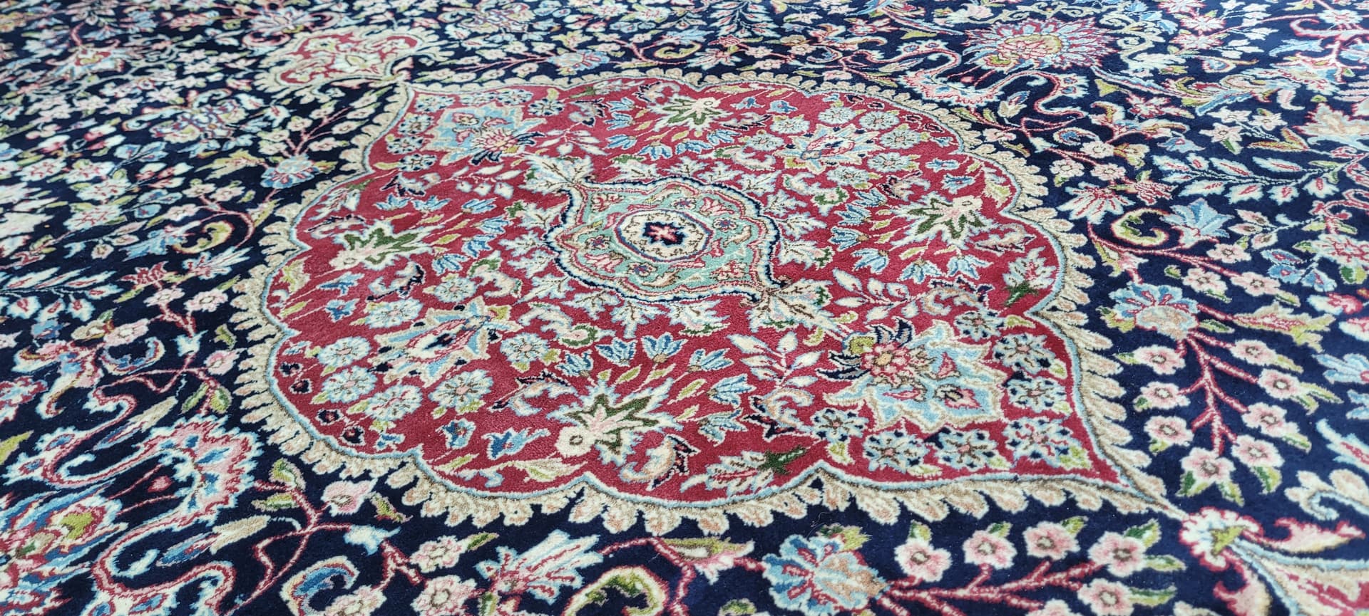 Rug Kerman Lavar 300x400cm, multicolor wool, Iran, 19th c. - 180212