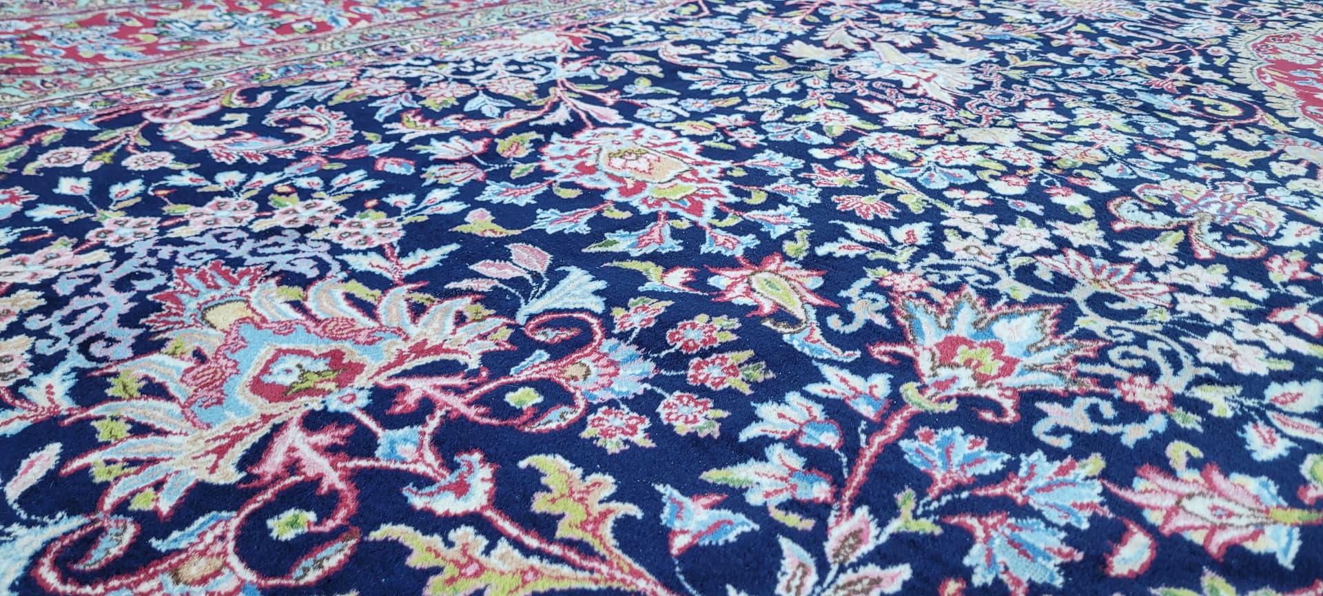 Rug Kerman Lavar 300x400cm, multicolor wool, Iran, 19th c. - 180213