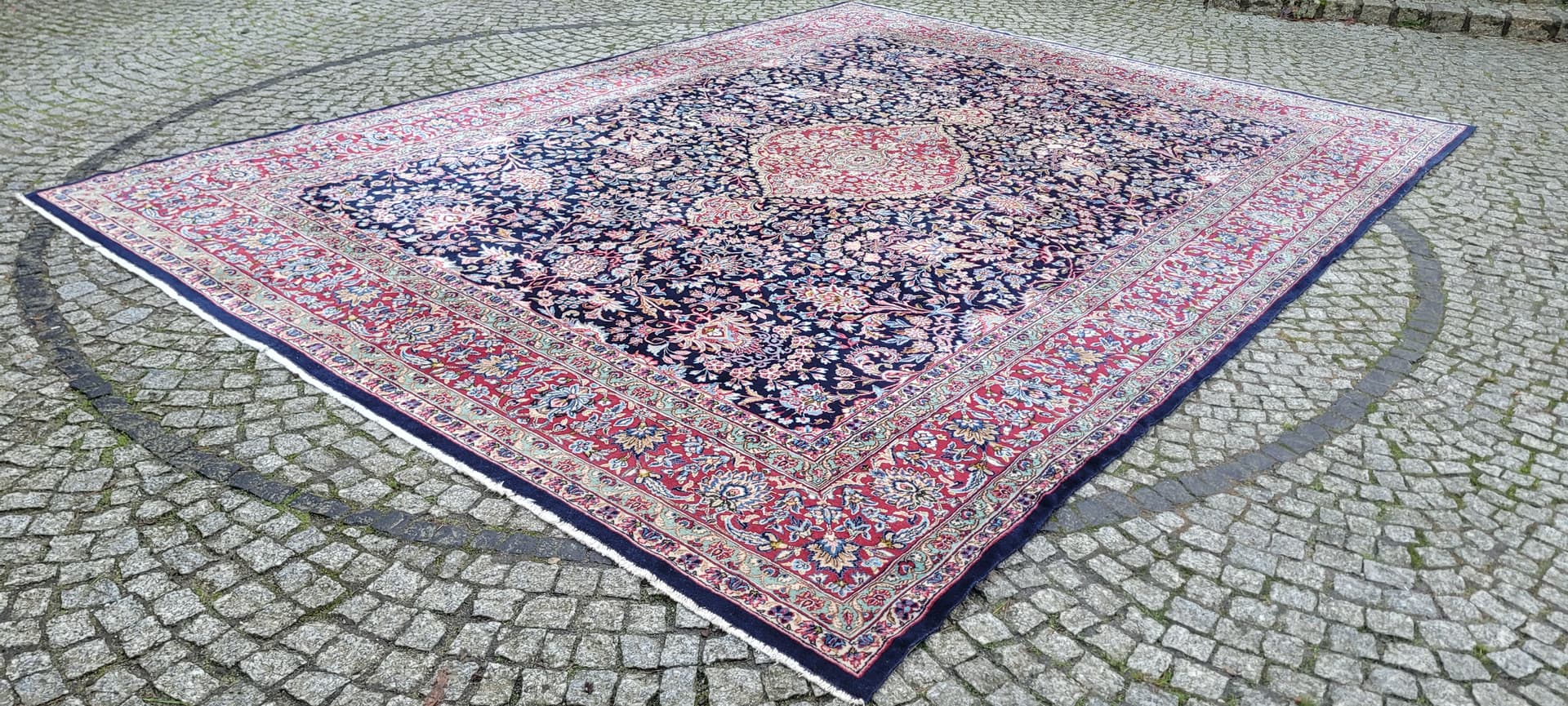 Rug Kerman Lavar 300x400cm, multicolor wool, Iran, 19th c. - 180207