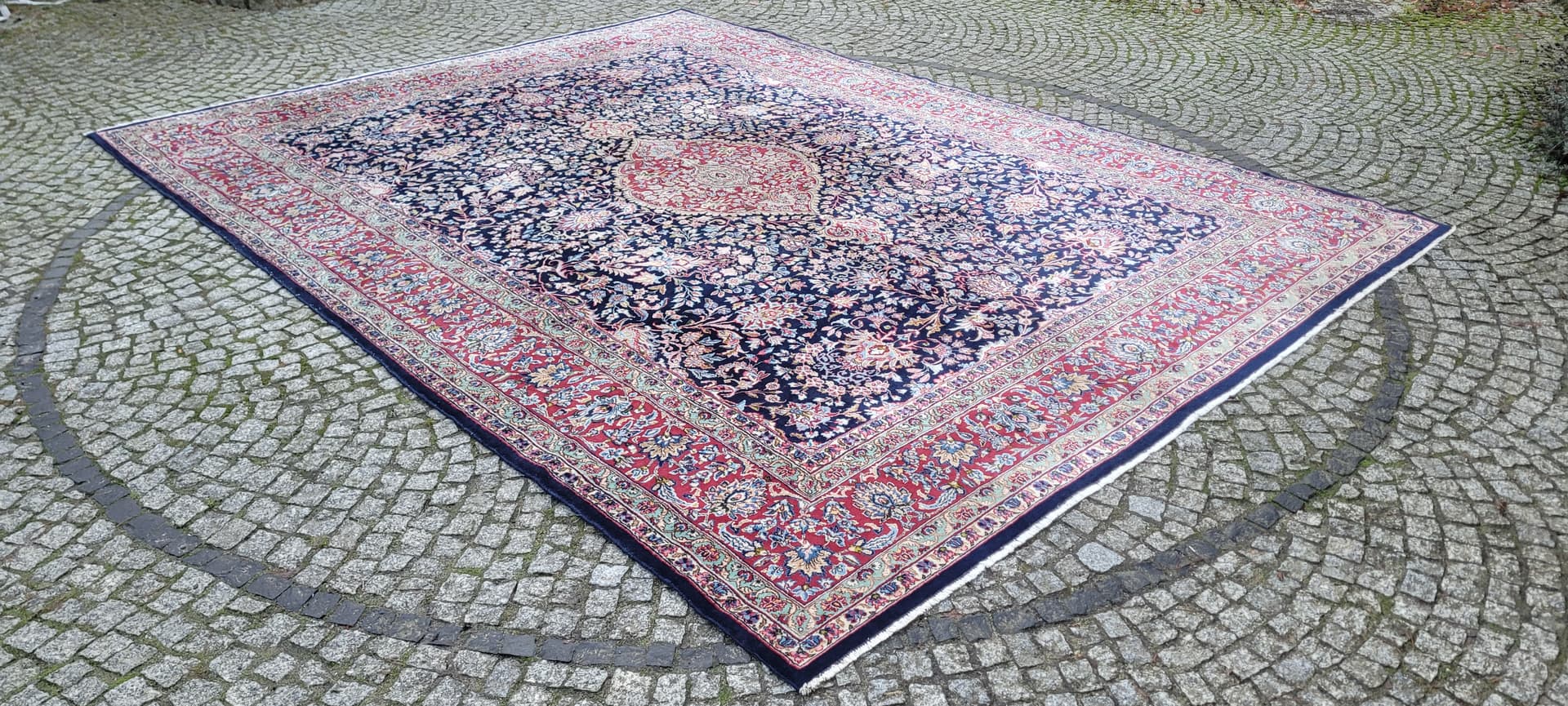 Rug Kerman Lavar 300x400cm, multicolor wool, Iran, 19th c. - 180205