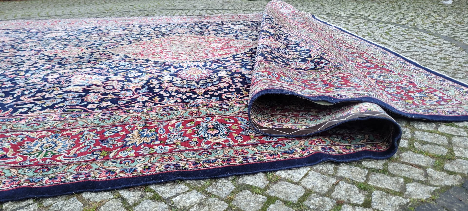 Rug Kerman Lavar 300x400cm, multicolor wool, Iran, 19th c. - 180217