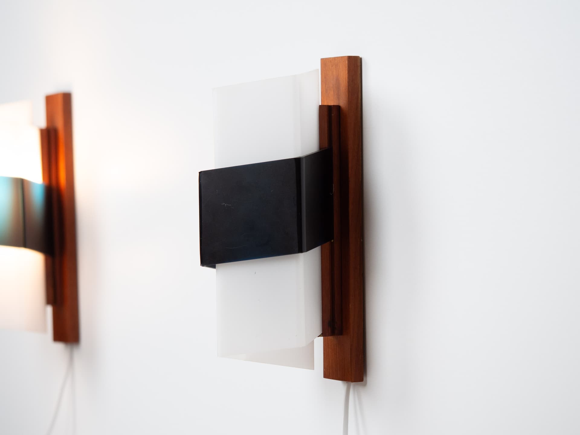 Para kinkietów Diamant, multikolor, proj. J. Hammerborg, Fog & Mørup, Szwecja, lata 50. - 180250