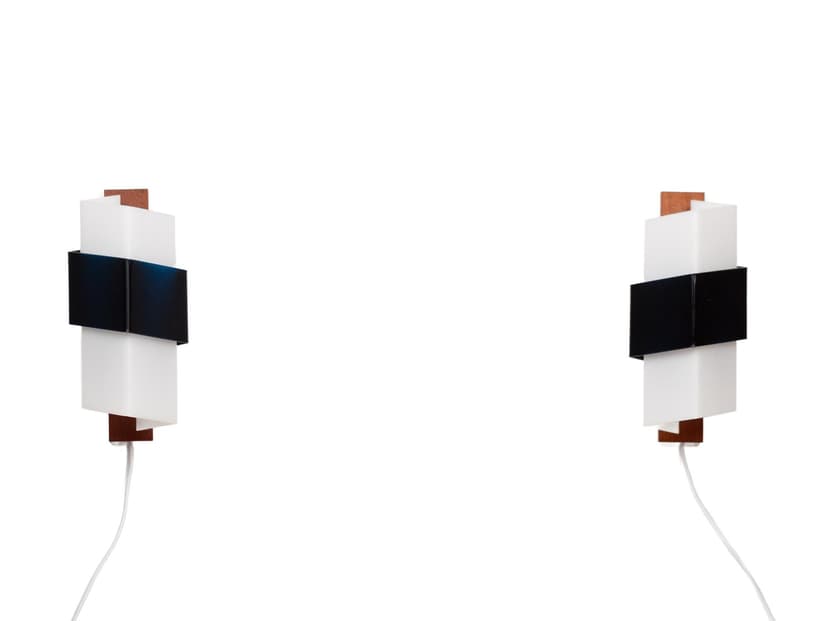 Para kinkietów Diamant, multikolor, proj. J. Hammerborg, Fog & Mørup, Szwecja, lata 50.