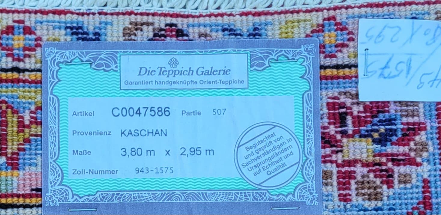 Rug Keshan, 295x385 cm, red, wool, Iran, early 20th c. - 180373